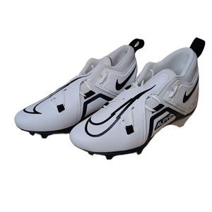 New Nike Alpha Menace Pro 3 White Black Football Cleats CT6649-108, Sizes 11.5